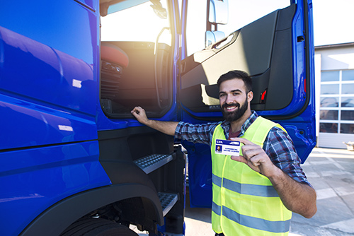 Village Family Clinic - Man Showing his CDL License