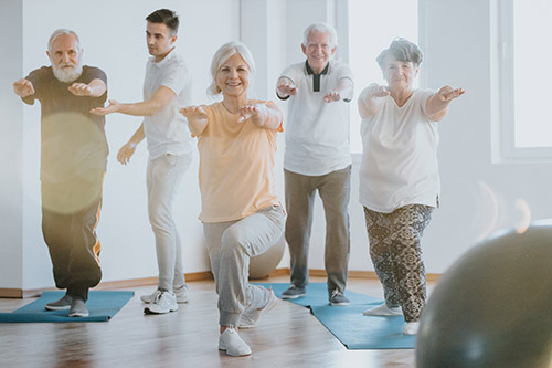 Village Family Clinic - Seniors Exercising