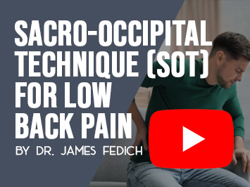 Sacro-Occipital Technique (SOT) for low back pain