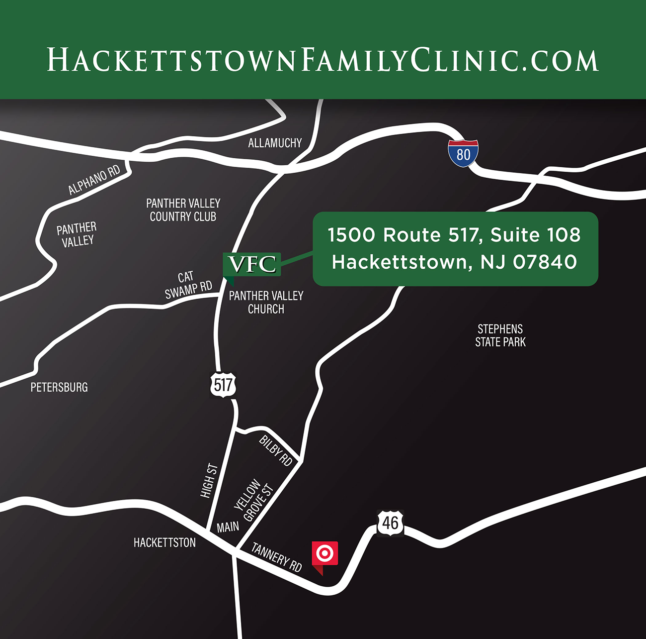 Village Family Clinic Location Map